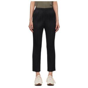 Pleats Please Issey Miyake Pleated Trousers 24" / Size 2 / Black Pants